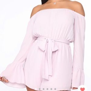 NWT.  romper in lavender size medium
